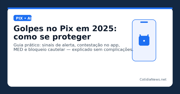 Golpes no Pix mais comuns em 2025 e como se proteger - Cotidianews.net